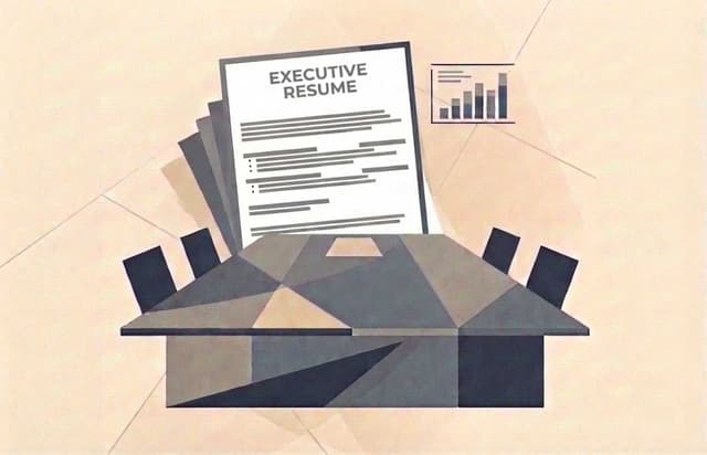 How to write an executive resume banner image